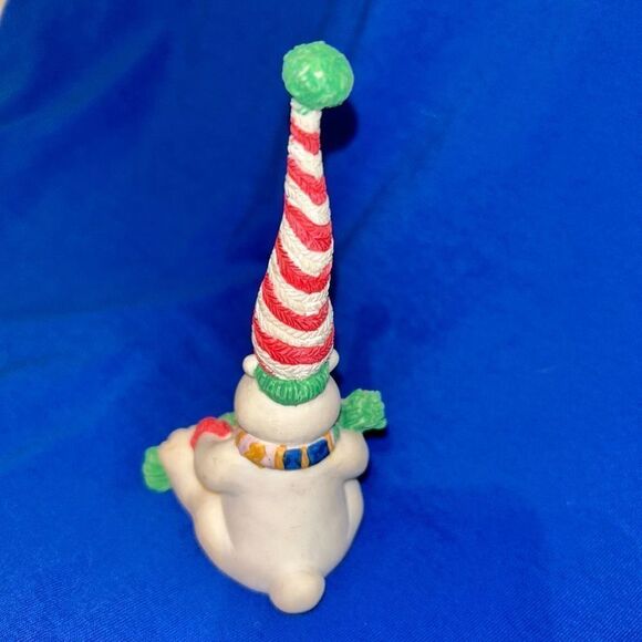 Vintage 1995 Roman Inc Winter Bear Tall Hat Figurine - Picture 3 of 7